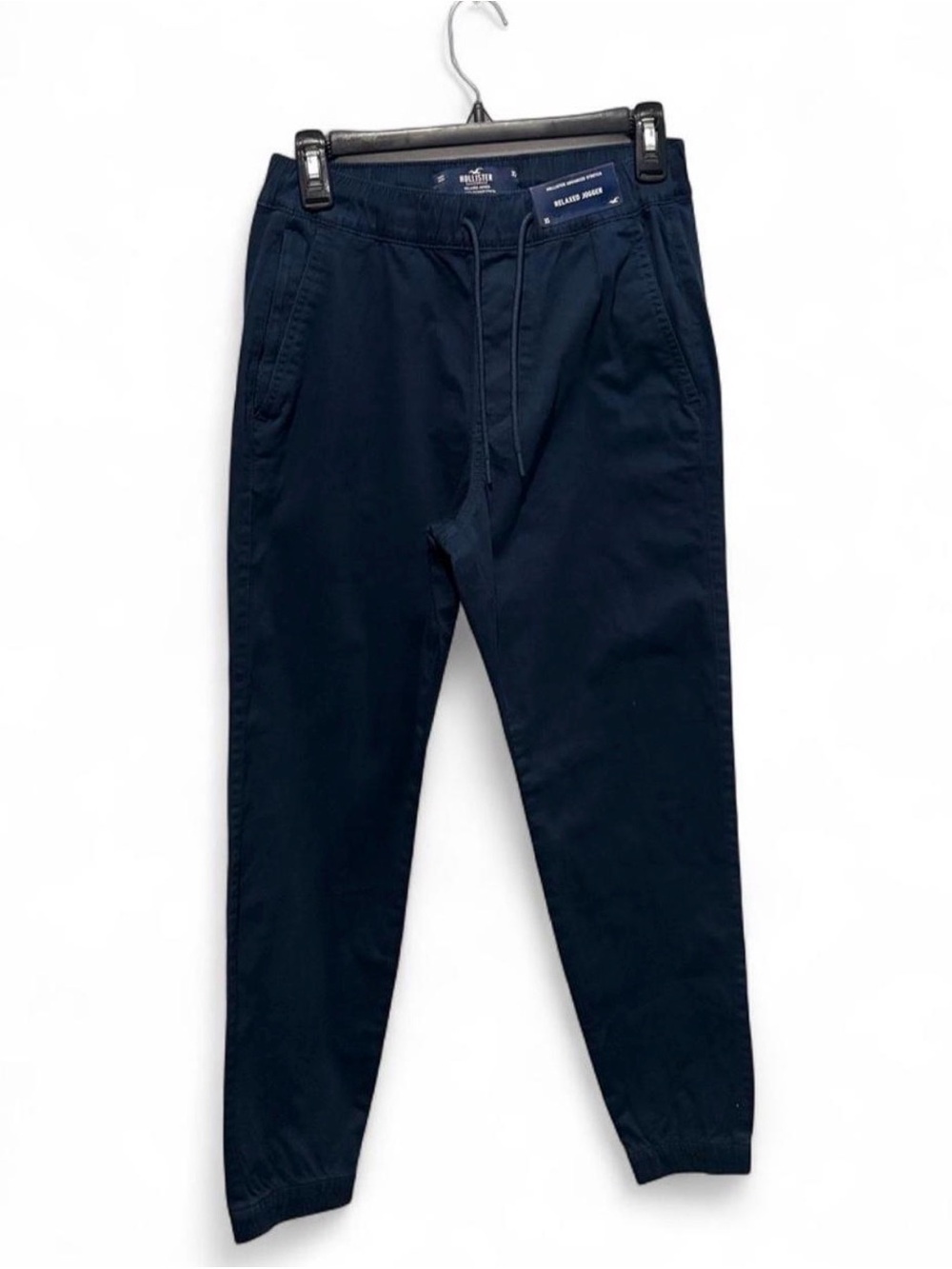 Men's Hollister advanced stretch Navy relaxed jogger Pants size XS